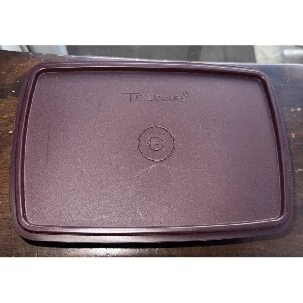 Tupperware Tuppercraft Brown Stow N Go Container‎ Storage 767-1 Vintage NEW NOS